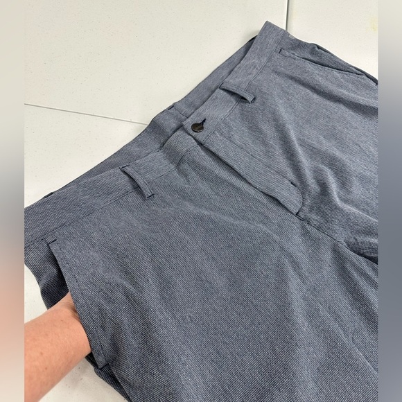 NWT Adidas Crosshatch Golf Shorts Collegiate Navy - Picture 10 of 14